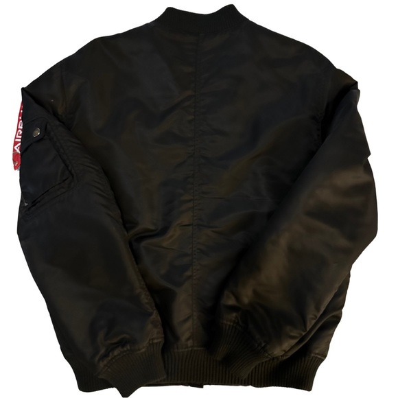 Express | Bomber Jacket & Pull Tag | Mens | Large | Black - Picture 2 of 5